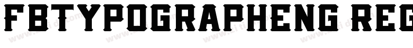 FbTypographEng Regul字体转换